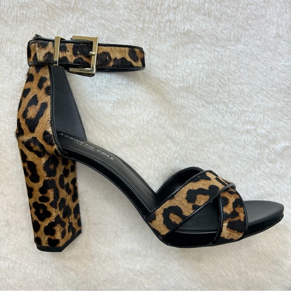 Kenneth Cole Leopard Fur Sandals - Picture 7 of 9